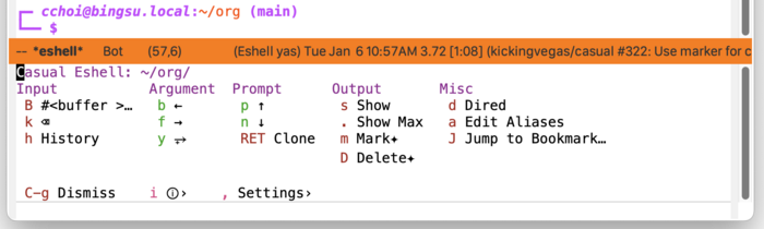 images/casual-eshell-unicode-screenshot
